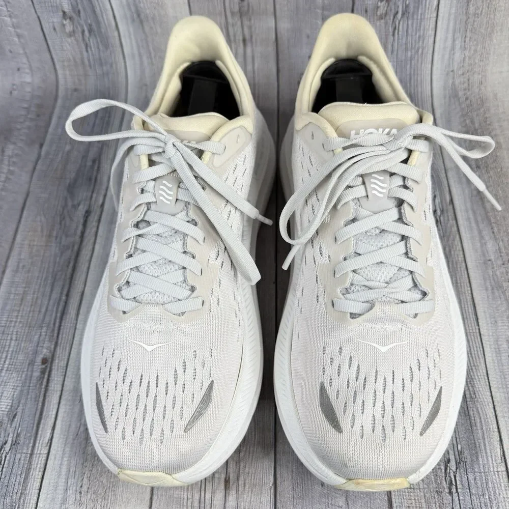 Hoka One One Kawana Women’s Sz 8 B Nimbus Cloud Ice White Running Shoes Sneakers